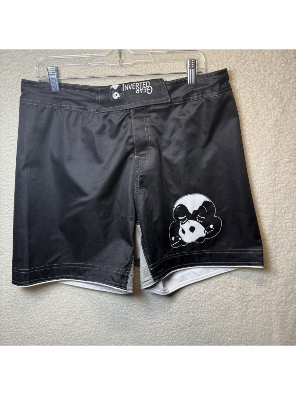 Inverted Gear Men's Shorts Size 34 Black  BJJ MMA Fight Grappling Panda